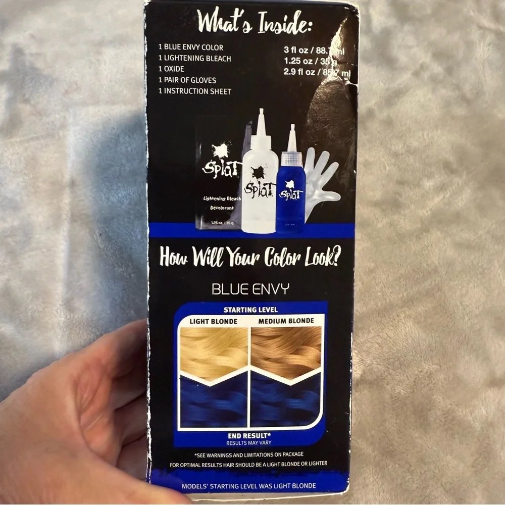 Splat BLUE ENVY Rebellious Hair Color Complete Kit NEW‎